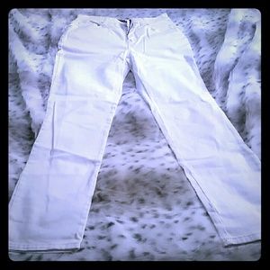 White with pink trim Gloria Vanderbilt jeans